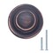 South Main Hardware 1-1/4 in. Oil Rubbed Bronze Round Cabinet Knob (10PK) SH3155-ORB-10 - alternate 2